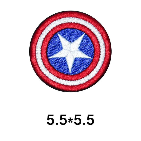 Captain America 'Round Shield' Embroidered Patch