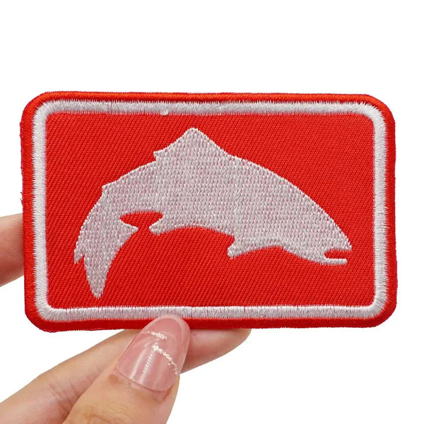 Simms Trout 'Logo | Square' Embroidered Velcro Patch