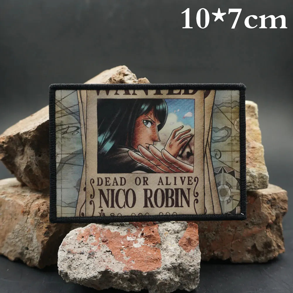 One Piece 'Nico Robin | Dead or Alive' Embroidered Patch