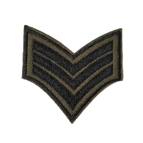 Military Tactical 'Sergeant Rank Insignia' Embroidered Patch — Little ...