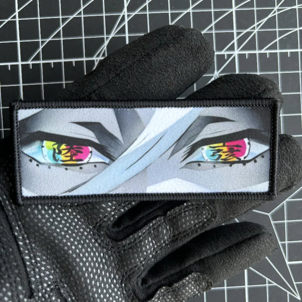 Kimetsu no Yaiba 'Doma  | Kanji Eyes' Embroidered Velcro Patch