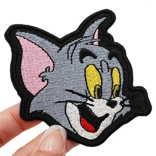 Tom and Jerry 'Tom | Head' Embroidered Velcro Patch