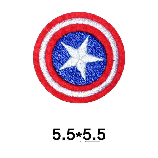 Captain America 'Round Shield' Embroidered Patch