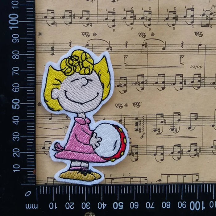 The Peanuts Movie 'Sally | Playing Tambourine' Embroidered Patch