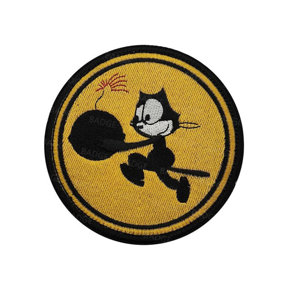 Felix the Cat 'Bomb | Round' Embroidered Velcro Patch