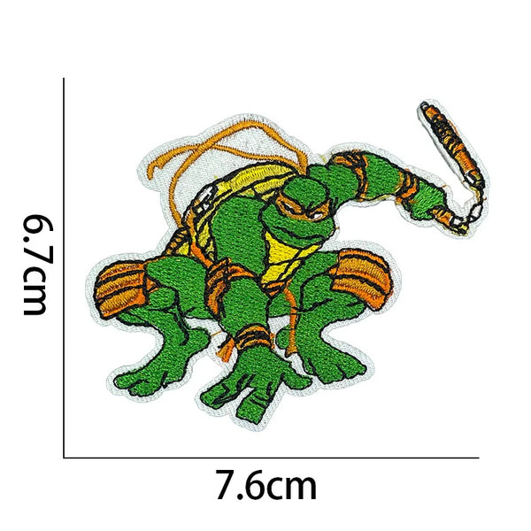 Teenage Mutant Ninja Turtles 'Michelangelo | Nunchaku Weapon' Embroidered Patch