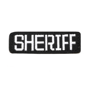 Military Tactical 'Sheriff' Embroidered Velcro Patch