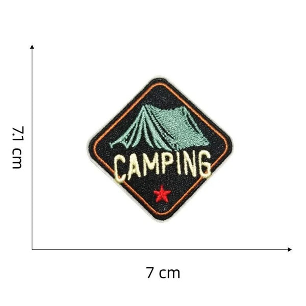 Camping Sign 'Tent' Embroidered Patch