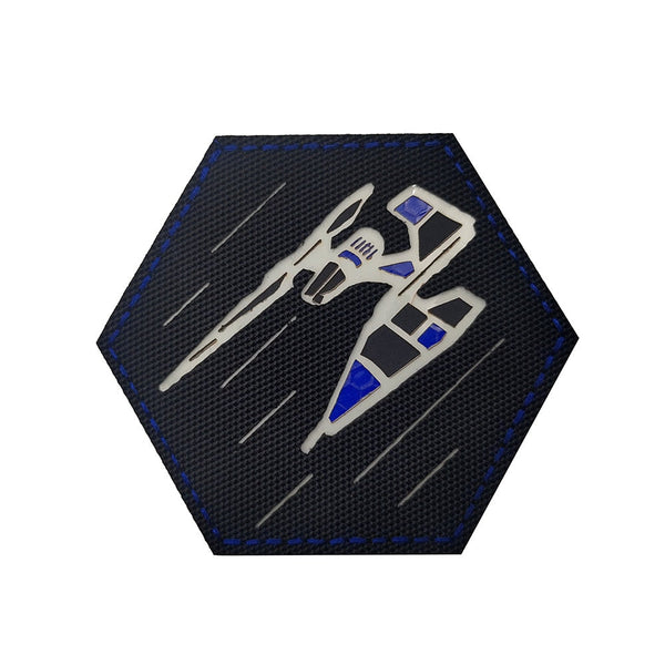 Empire and Rebellion 'Kylo Ren’s TIE Silencer | Reflective' Embroidered Velcro Patch