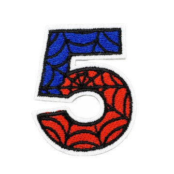 Spider-Man Number 'Five' Embroidered Patch