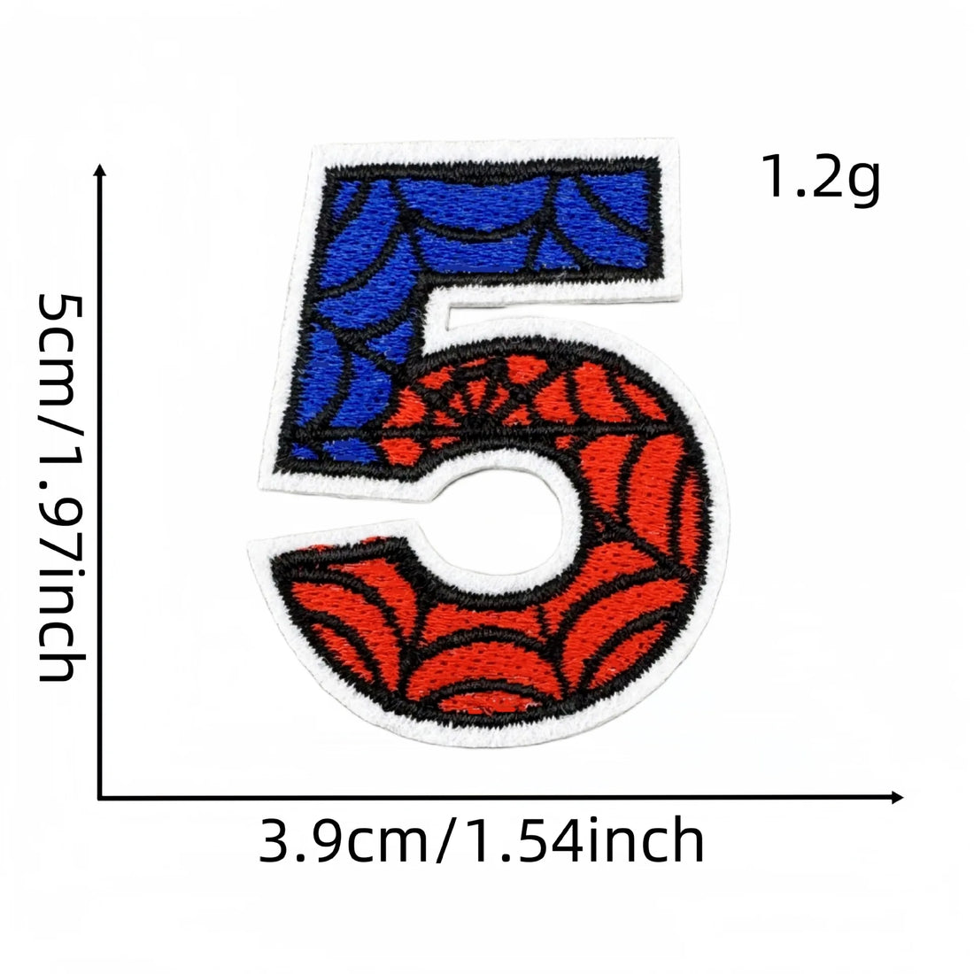 Spider-Man Number 'Five' Embroidered Patch