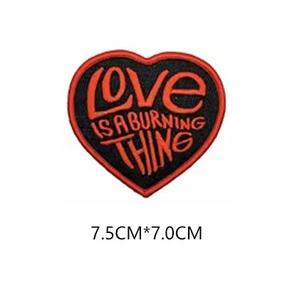 Johnny Cash 'Love Is A Burning Thing' Embroidered Patch