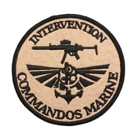 Military Tactical 'Intervention Commandos Marine' Embroidered Velcro Patch