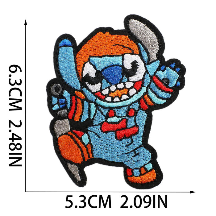 Stitch x Chucky '1.0' Embroidered Patch