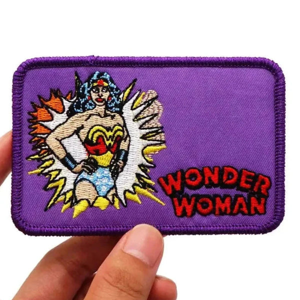 Wonder Woman 'Square' Embroidered Velcro Patch