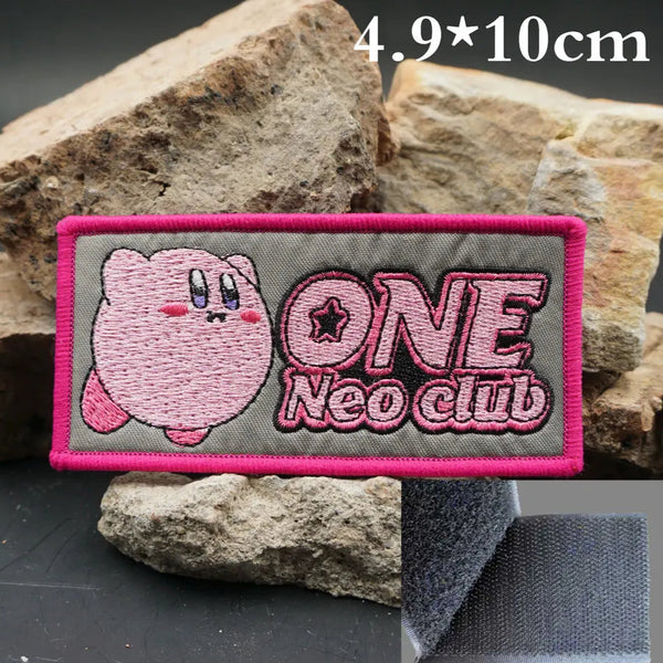 Kirby 'One Neo Club' Embroidered Velcro Patch