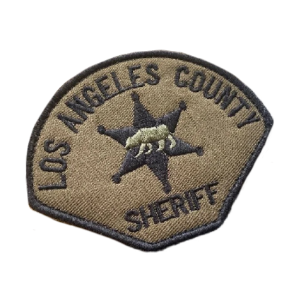 Military Tactical 'Sheriff Los Angeles County' Embroidered Velcro Patch