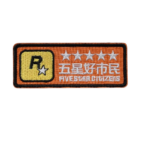 Rockstar Games 'Five Star Citizens' Embroidered Velcro Patch