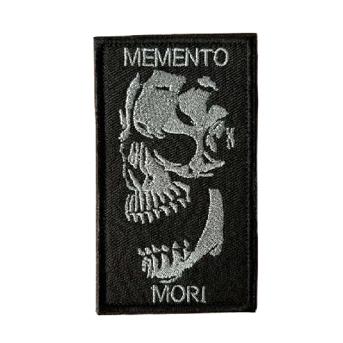 Memento Mori Embroidered Velcro Patch