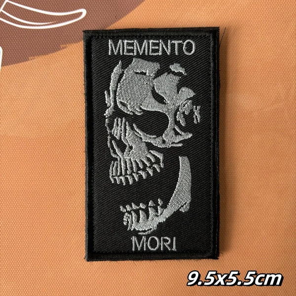 Memento Mori Embroidered Velcro Patch