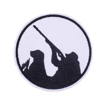 Soldier and Dog 'Silhouette' Embroidered Patch
