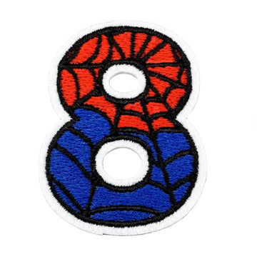Spider-Man Number 'Eight' Embroidered Patch