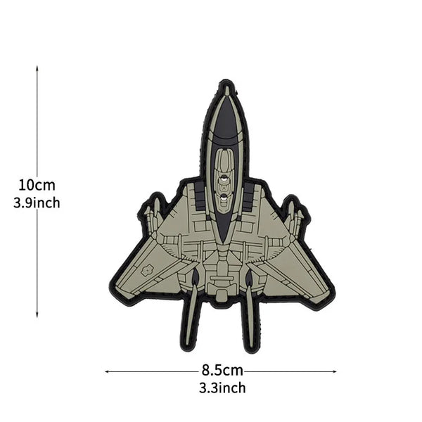 Grumman F-14 Tomcat PVC Rubber Velcro Patch