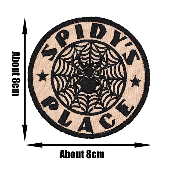 Cool 'Spidy's Place Logo' Embroidered Patch