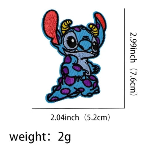 Stitch x Sulley Embroidered Patch