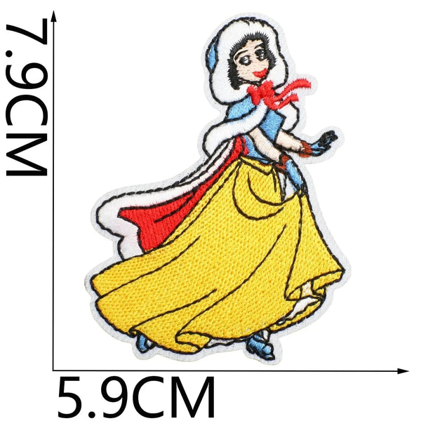 Snow White 'Running' Embroidered Patch