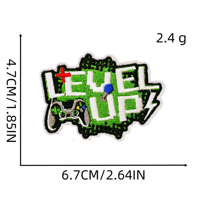Gaming 'Level Up' Embroidered Patch
