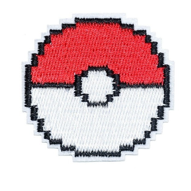 Pocket Monster 'Pokeball | Pixel | 2.0' Embroidered Patch