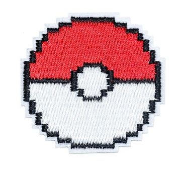 Pocket Monster 'Pokeball | Pixel | 2.0' Embroidered Patch