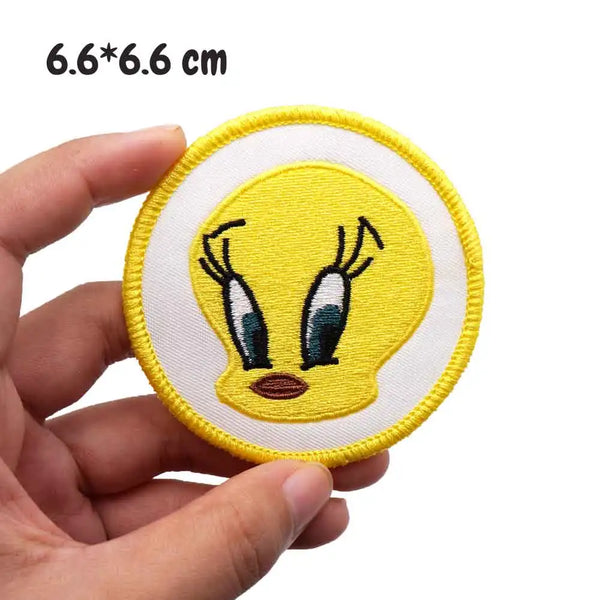 Tweety Bird 'Head | Round' Embroidered Patch