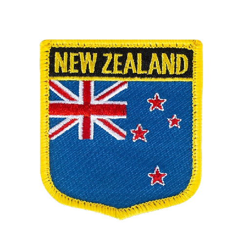 New Zealand Flag '1.0' Embroidered Velcro Patch