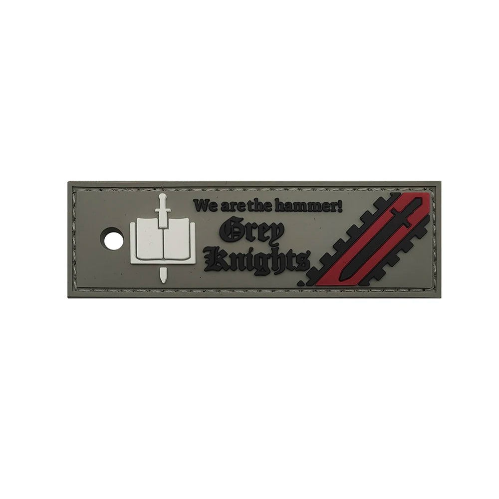 Warhammer 'Grey Knights | We are the Hammer!' PVC Rubber Velcro Patch