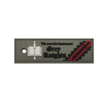 Warhammer 'Grey Knights | We are the Hammer!' PVC Rubber Velcro Patch