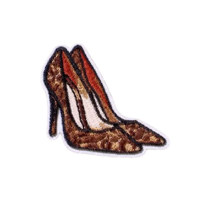 Cute 'Leopard Heels' Embroidered Patch