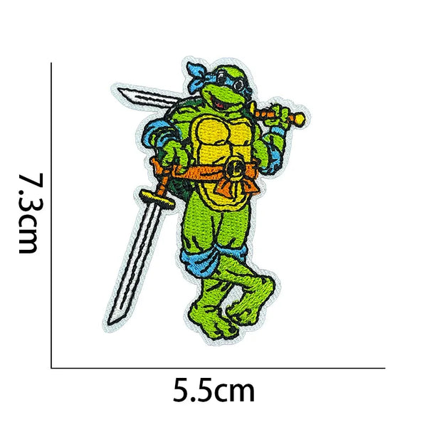 Teenage Mutant Ninja Turtles 'Leonardo | Dual Katanas Weapon' Embroidered Patch