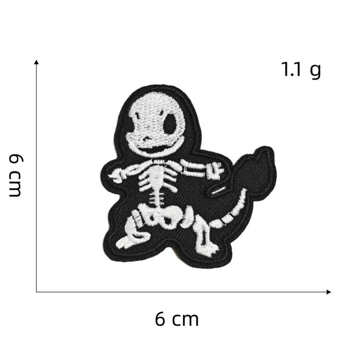 Pocket Monster ‘Charmander Skull’ Embroidered Patch