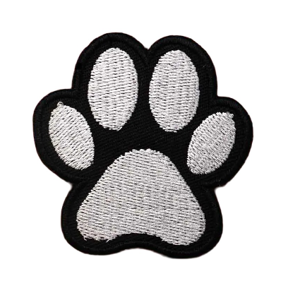 Cute 'Dog Paw' Embroidered Patch