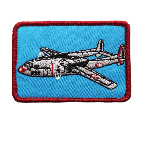 Military Tactical 'Twin-Boom Aircraft | Square' Embroidered Patch