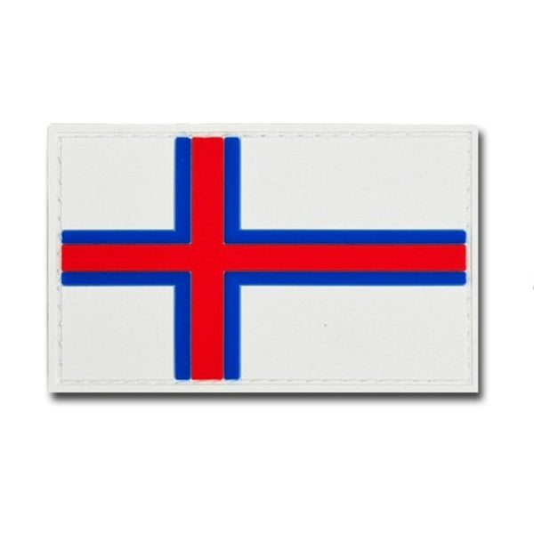 Iceland Flag PVC Rubber Velcro Patch