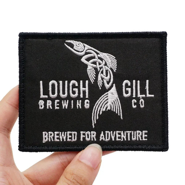 Cool 'Lough Gill Brewing Co. Logo' Embroidered Velcro Patch