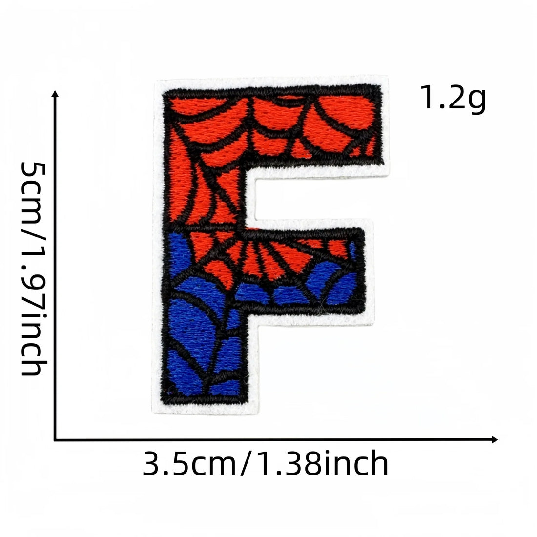 Spider-Man Letter 'Letter F' Embroidered Patch