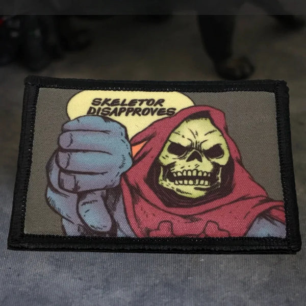 Masters of the Universe 'Skeletor Disapproves' Embroidered Velcro Patch