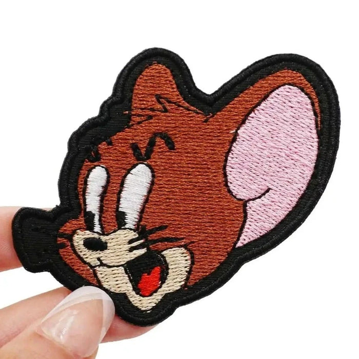 Tom and Jerry 'Jerry | Head' Embroidered Velcro Patch