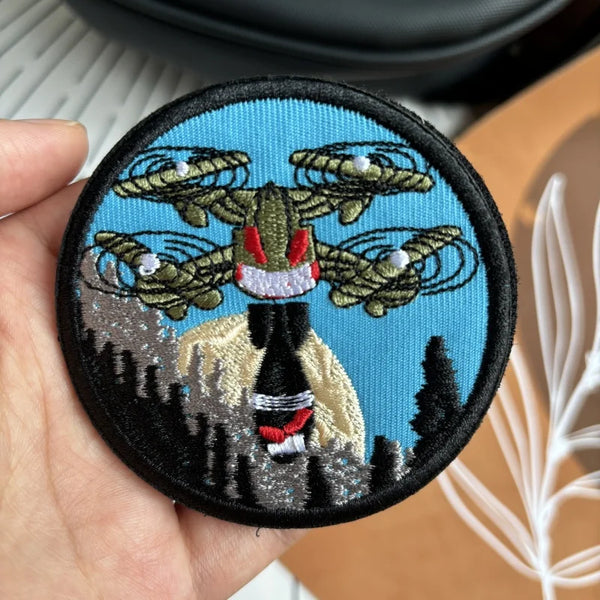 Ukrainian Army of Drones 'Round' Embroidered Velcro Patch