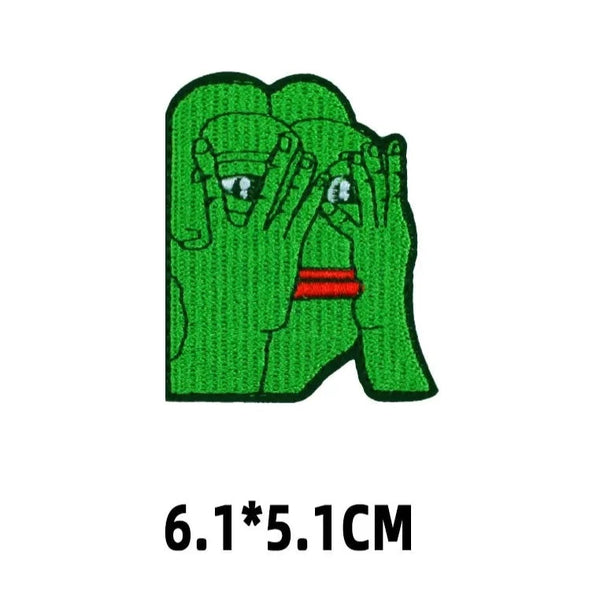 Pepe The Frog 'Peeking' Embroidered Patch