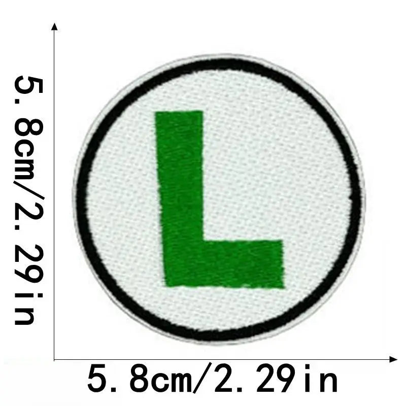 Mushroom Kingdom 'L Logo | Round' Embroidered Patch